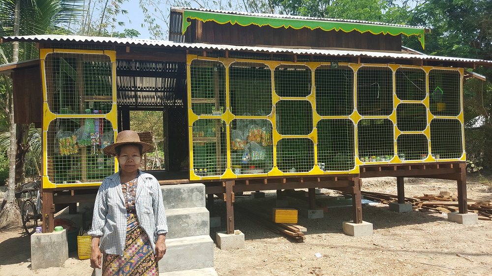 DAW TIN Yee, a farmer from Maubin, joined the MYRice on-farm research activities and benefited from her learning. (Photo: ACIAR)